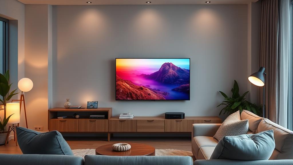 KT SK LG 인터넷TV 결합할인 비교 - 거실에 놓인 스마트TV와 공유기 - 싸당 꿀팁