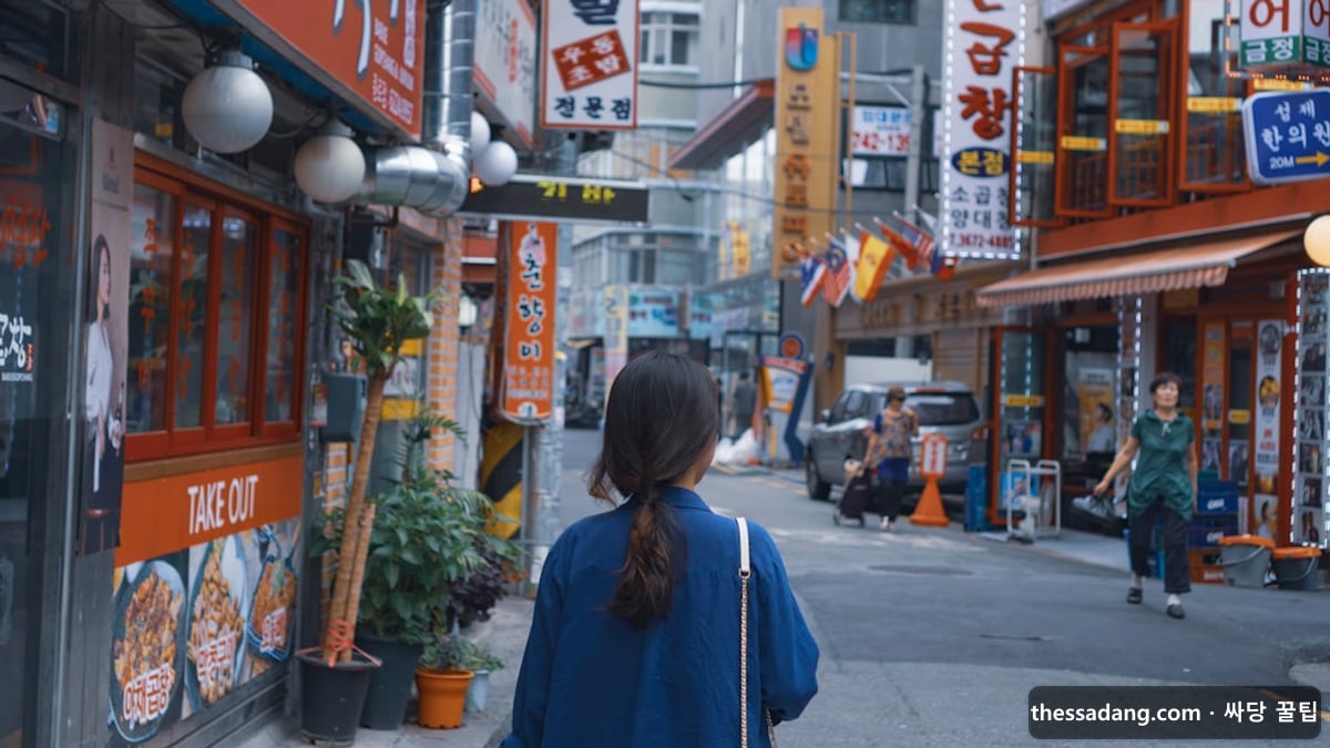 구미 휴대폰성지 - 구미 시내 상가 거리와 아파트 풍경 - 싸당 꿀팁