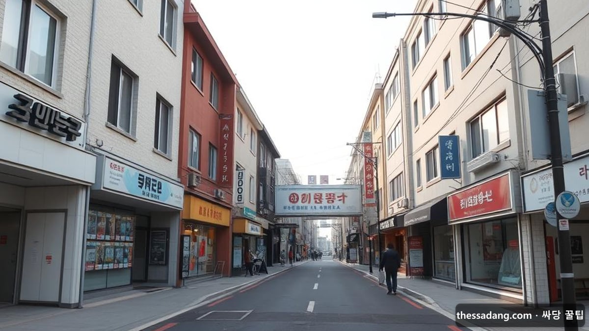 경산 휴대폰성지 - 대학 도시 경산의 상가 거리 풍경 - 싸당 꿀팁