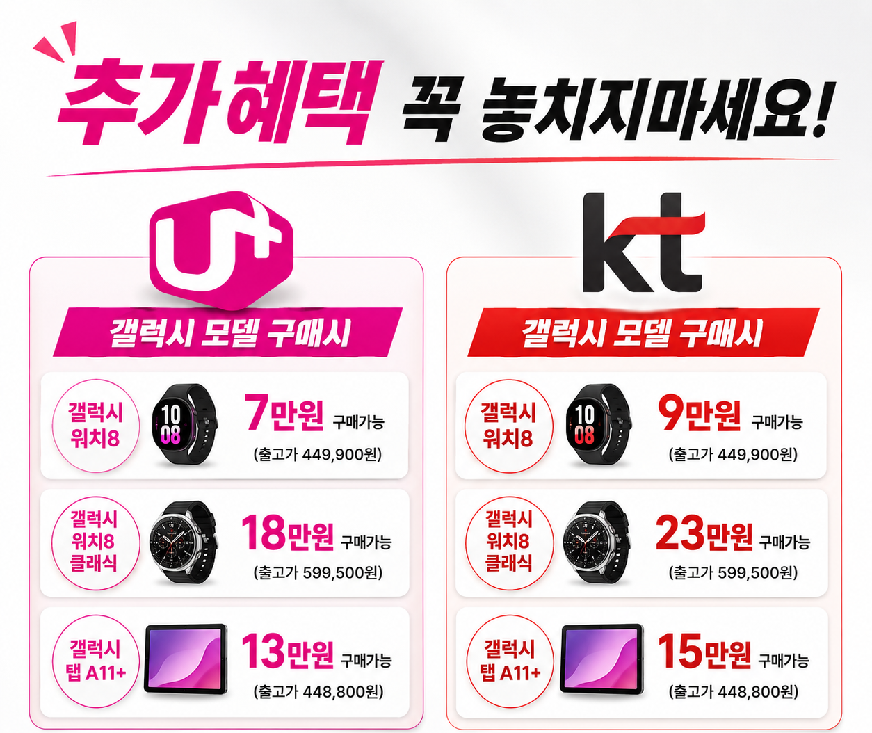 원주휴대폰성지 강원 최저가 시세표 시세표 이미지 6