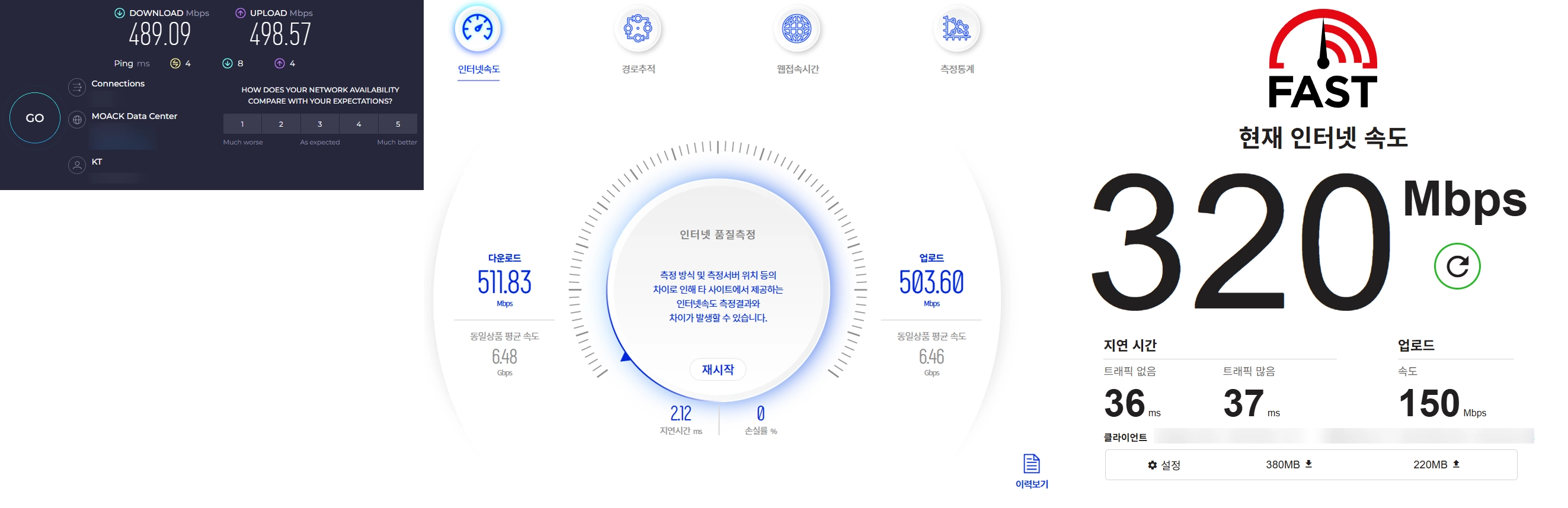 인터넷 속도 측정으로 대칭형 여부 확인하는 방법